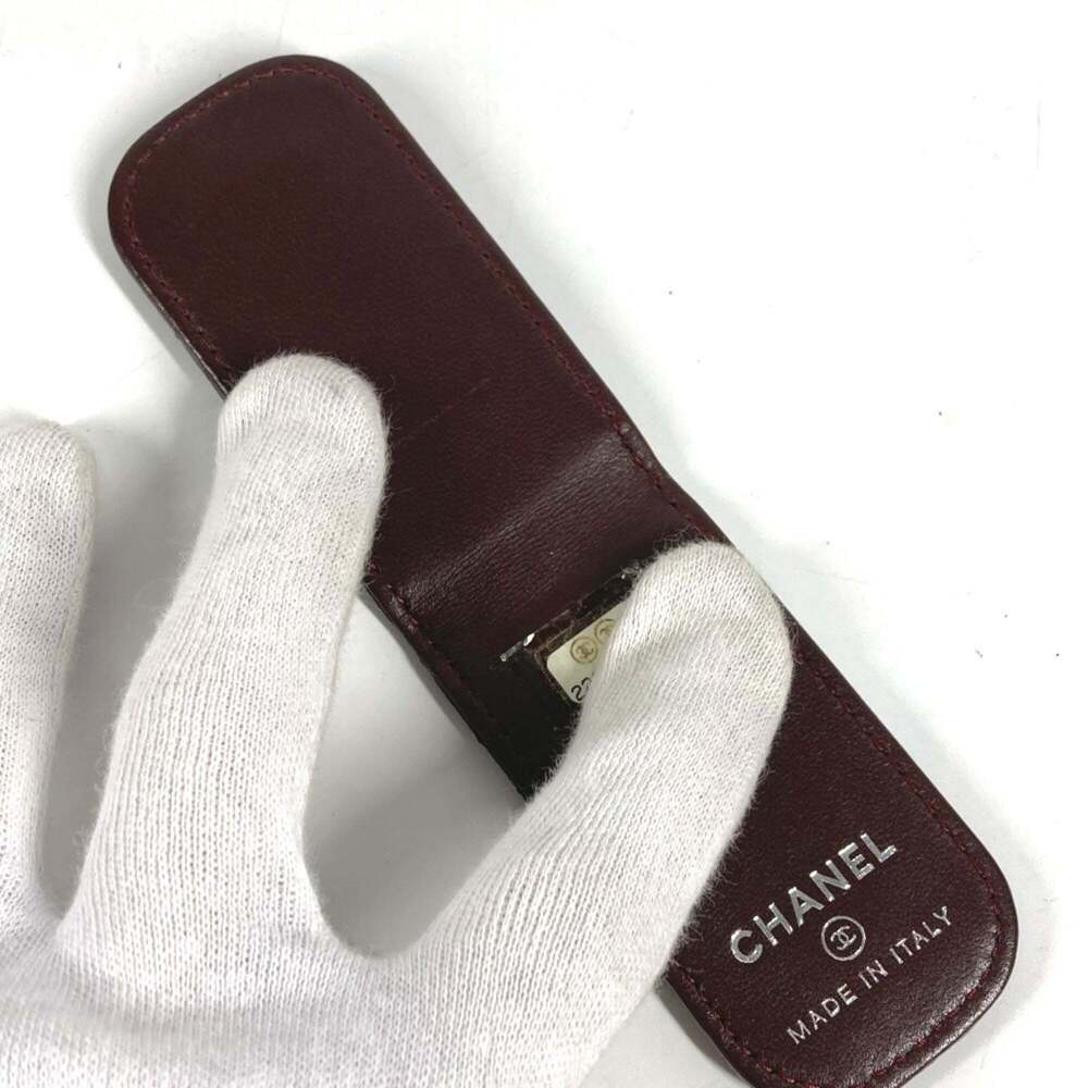 CHANEL Black Lambskin Leather Logo Wallet - Picture 6 of 10